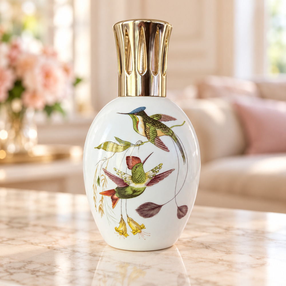 Lampe Berger Paris Limoges Hummingbird Porcelain Fragrance Lamp French Decor